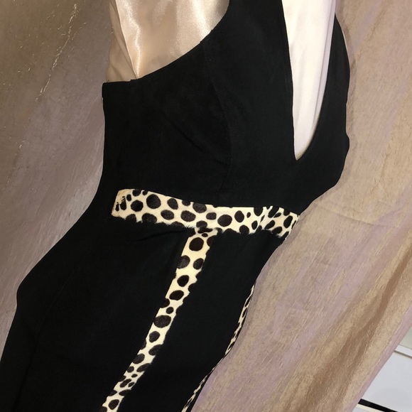 JOHN MURROGH VINTAGE BLACK HALTER DRESS - Picture 2 of 5